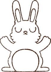 rabbit Charcoal Drawing