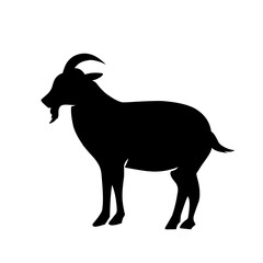 Goat silhouette icon symbol
