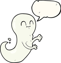 speech bubble cartoon ghost