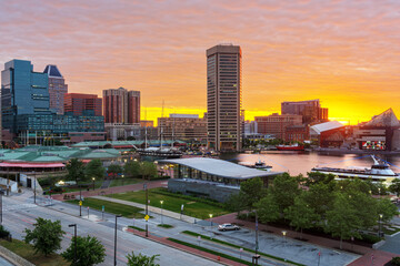 Baltimore, Maryland, USA Skyline on the Inner Harbor - 751458914