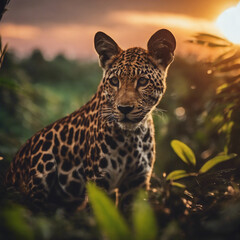 Leopard im Dschungel