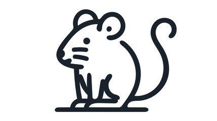 mouse icon, rat, mice vector illustration on white background