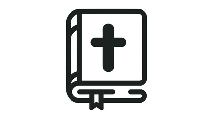 Fototapeta premium Bible icon isolated on white background