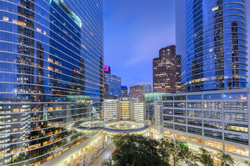 Houston, Texas, USA downtown Cityscape in the Financial District - 751459544