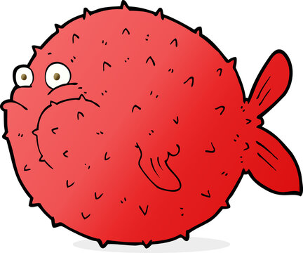 recommend clip art: cartoon puffer fish