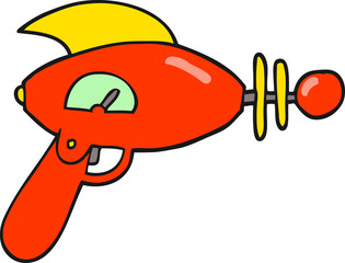 cartoon ray gun