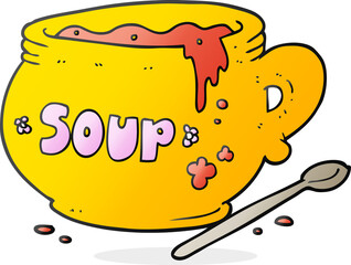 cartoon bowl of soup