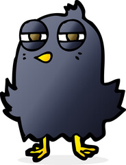funny cartoon bird