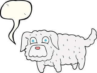 speech bubble cartoon small dog