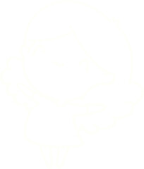 Happy Woman Chalk Drawing