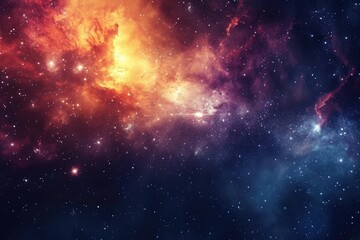 Fototapeta na wymiar Galactic panorama unfolds captivating stellar colors