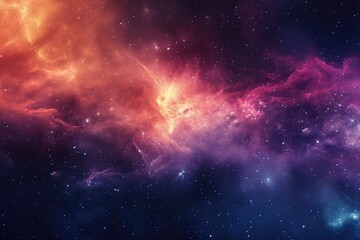 Stellar wonder reveals dazzling celestial panorama - obrazy, fototapety, plakaty