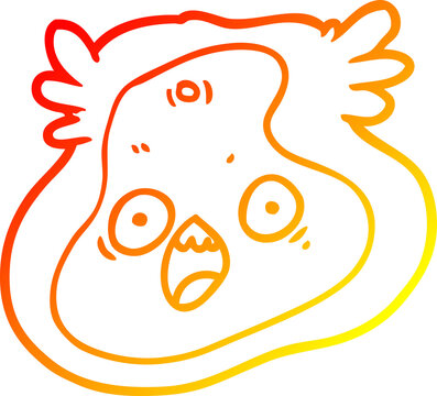 recommend clip art: warm gradient line drawing cartoon germ