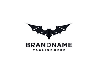 Bat icon illustration on white background. bat logo design vector