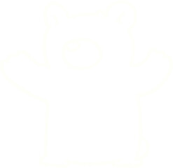 Polar Bear Chalk Drawing