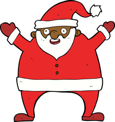 cartoon santa claus