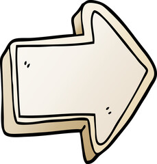 vector gradient illustration cartoon arrow sign