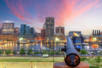 Baltimore, Maryland, USA Skyline on the Inner Harbo - 751468957