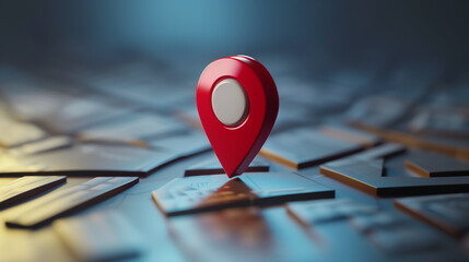 map pointer with pin geo location technology concept