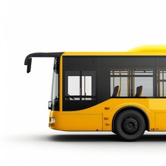 Obraz na płótnie Canvas bus side view, isolated on white