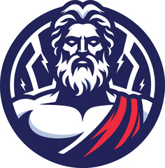 Zeus God of Thunder Logo 