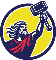 Zeus God of Thunder Logo 