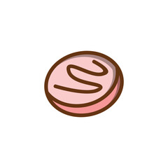 Obraz premium cupcake icon 