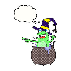 thought bubble cartoon halloween toad