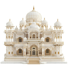 Palace, transparent background, isolated image, generative AI