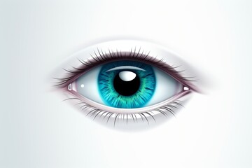 Close-up, hyper-realistic abstract single eye