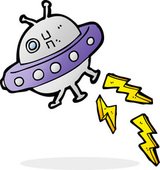 cartoon UFO
