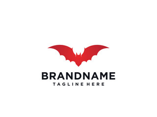 vector bat open wings flying concept elements logo icon