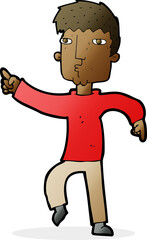 Fototapeta premium cartoon dancing man