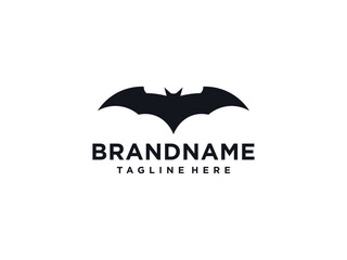 bat wings vector logo design template, sharp icon, night sign, halloween symbol, vector illustration
