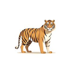 Obraz premium A tiger is standing