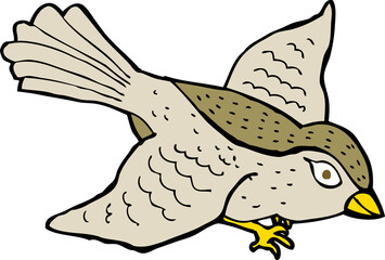cartoon flying bird