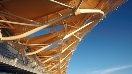 Stadium roof cantilever beam steel structure