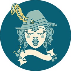 human bard character face illustration