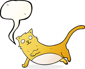speech bubble cartoon cat