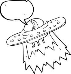 speech bubble cartoon ufo