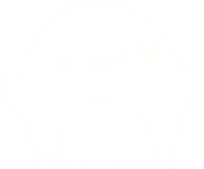 Penguin Chalk Drawing