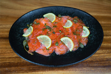 Salmon with lemon