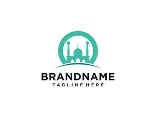 Fototapeta premium Mosque vector icon illustration design template