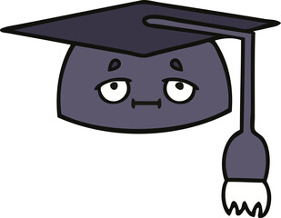 cute cartoon graduation hat