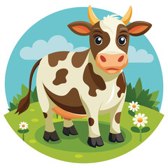 Obraz na płótnie Canvas Illustration of a cow