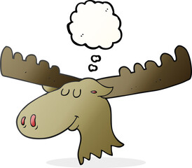 thought bubble cartoon moose
