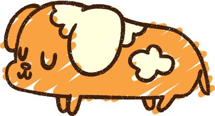 Little Dog Chalk Drawing