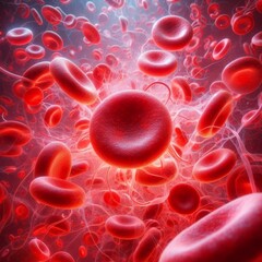 Close-up of erythrocytes