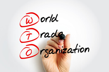 WTO World Trade Organization - intergovernmental organization that regulates and facilitates...