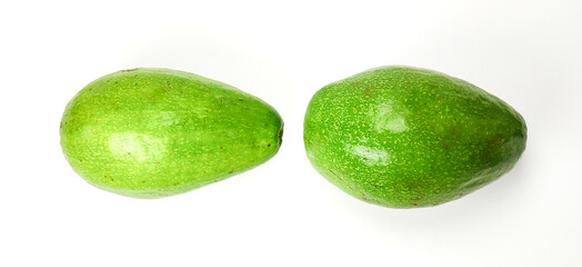 fresh avocado is good for the body on a white background